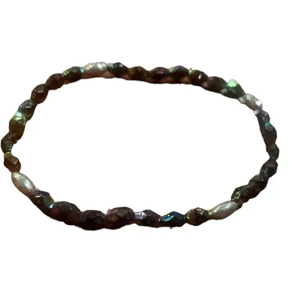 Bohemian Stretch Bracelets 3pcs with Multicolored Round Beads Chunky Jewlery - Picture 5 of 7